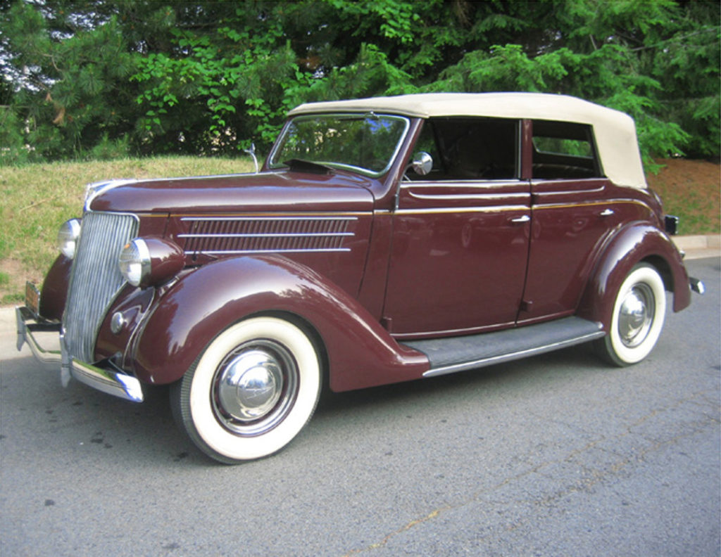 1936 Ford Deluxe 4 Door Convertible Sedan